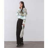 カラーボーダーミドルゲージニット | OPAQUE.CLIP | 詳細画像2 