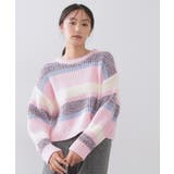 カラーボーダーミドルゲージニット | OPAQUE.CLIP | 詳細画像9 