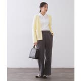 襟チュールシャツ【洗濯機OK】 | OPAQUE.CLIP | 詳細画像2 