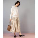 カラードットフレアスカート【洗濯機OK】 | OPAQUE.CLIP | 詳細画像3 