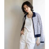 ツイードライクZIPニットカーディガン | OPAQUE.CLIP | 詳細画像7 