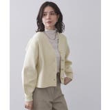 ゴールドビックボタンVネックニットカーディガン【洗濯機OK】 | OPAQUE.CLIP | 詳細画像23 