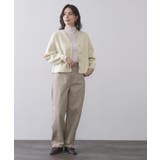 ゴールドビックボタンVネックニットカーディガン【洗濯機OK】 | OPAQUE.CLIP | 詳細画像24 