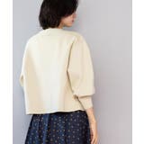 ゴールドビックボタンVネックニットカーディガン【洗濯機OK】 | OPAQUE.CLIP | 詳細画像6 