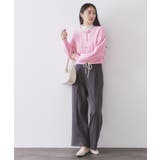 ケーブルミドルゲージニットカーディガン【洗濯機OK】 | OPAQUE.CLIP | 詳細画像6 