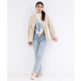 撥水ノーカラーペプラムブルゾン【洗濯機OK/抗ピル】 | OPAQUE.CLIP | 詳細画像6 