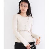 ライトグレー(011) | ビスチェベストsetレイヤードリブニット【洗濯機OK】 | OPAQUE.CLIP