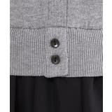 ポロ襟ニットドッキングフレアワンピース【洗濯機OK】 | OPAQUE.CLIP | 詳細画像4 