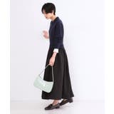 ポロ襟ニットドッキングフレアワンピース【洗濯機OK】 | OPAQUE.CLIP | 詳細画像7 