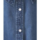 セルロース混デニムボウタイブラウス【洗濯機OK】 | OPAQUE.CLIP | 詳細画像16 