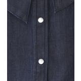 セルロース混デニムボウタイブラウス【洗濯機OK】 | OPAQUE.CLIP | 詳細画像20 