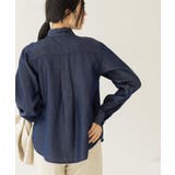 セルロース混デニムボウタイブラウス【洗濯機OK】 | OPAQUE.CLIP | 詳細画像11 