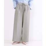 ウエストサテンイージータックワイドパンツ【洗濯機OK】 | OPAQUE.CLIP | 詳細画像10 