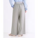 ウエストサテンイージータックワイドパンツ【洗濯機OK】 | OPAQUE.CLIP | 詳細画像12 