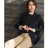 金ボタンダブルブレストテーラードジレ/セットアップ対応【洗える】《S～LL》 | OPAQUE.CLIP | 詳細画像3 