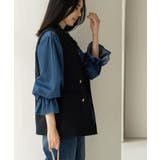 金ボタンダブルブレストテーラードジレ/セットアップ対応【洗える】《S～LL》 | OPAQUE.CLIP | 詳細画像14 