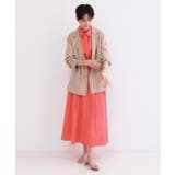 サッシュリボンベルト付きフレアシャツワンピース【洗濯機OK/防シワ加工】 | OPAQUE.CLIP | 詳細画像9 