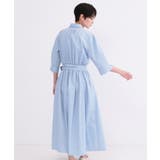 サッシュリボンベルト付きフレアシャツワンピース【洗濯機OK/防シワ加工】 | OPAQUE.CLIP | 詳細画像29 