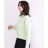 ハーフZIP刺繍ロゴニット【洗濯機OK】 | OPAQUE.CLIP | 詳細画像5 