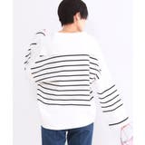 スキッパーセーラーカラーボーダーニット【洗濯機OK】 | OPAQUE.CLIP | 詳細画像1 