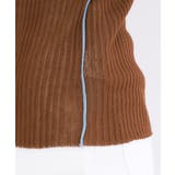 シアー配色クルーネックリブニット【洗濯機OK】 | OPAQUE.CLIP | 詳細画像18 