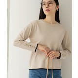 金ボタン使いリラクシーニット【洗濯機OK】 | OPAQUE.CLIP | 詳細画像14 