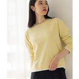 イエロー(031) | 金ボタン使いリラクシーニット【洗濯機OK】 | OPAQUE.CLIP