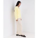 ツイードライクVネックニットカーディガン【洗濯機OK】 | OPAQUE.CLIP | 詳細画像11 