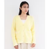 ツイードライクVネックニットカーディガン【洗濯機OK】 | OPAQUE.CLIP | 詳細画像13 