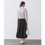 ダブルポロ衿ニットドッキングワンピース【洗濯機OK】 | OPAQUE.CLIP | 詳細画像2 