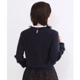 襟フリルドッキングニット【洗濯機OK】 | OPAQUE.CLIP | 詳細画像9 