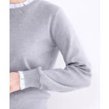 襟フリルドッキングニット【洗濯機OK】 | OPAQUE.CLIP | 詳細画像18 