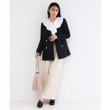 フロントフリルブラウス【洗濯機OK】 | OPAQUE.CLIP | 詳細画像2