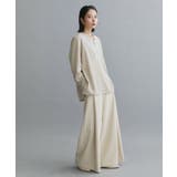 【es】ヒゲレースVネックブラウス【洗濯機OK】 | OPAQUE.CLIP | 詳細画像7