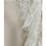 【es】ヒゲレースVネックブラウス【洗濯機OK】 | OPAQUE.CLIP | 詳細画像8