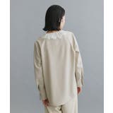 【es】ヒゲレースVネックブラウス【洗濯機OK】 | OPAQUE.CLIP | 詳細画像11