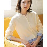 オフホワイト(003) | ポロ衿シャツドッキングニット【洗濯機OK】 | OPAQUE.CLIP