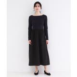 リブニットドッキングワンピース【洗濯機OK】 | OPAQUE.CLIP | 詳細画像9 