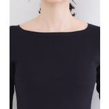 リブニットドッキングワンピース【洗濯機OK】 | OPAQUE.CLIP | 詳細画像12 