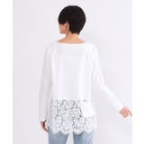 裾レースカットソー【洗濯機OK】 | OPAQUE.CLIP | 詳細画像7 