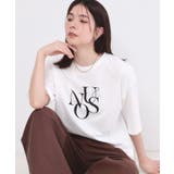 ホワイト(001) | リラクシーロゴプリントTシャツ【洗濯機OK】 | OPAQUE.CLIP