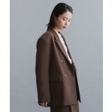 【es】ダブルブレストテーラードジャケット/セットアップ対応可【洗える】 | OPAQUE.CLIP | 詳細画像3