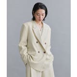 【es】ダブルブレストテーラードジャケット/セットアップ対応可【洗える】 | OPAQUE.CLIP | 詳細画像8