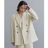 ベージュ(052) | 【es】ダブルブレストテーラードジャケット/セットアップ対応可【洗える】 | OPAQUE.CLIP