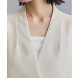 【es】ダブルブレストノーカラージレ/セットアップ対応可【洗える】 | OPAQUE.CLIP | 詳細画像18 