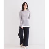 配色レイヤードロングスリーブTシャツ【洗える】 | OPAQUE.CLIP | 詳細画像2 