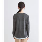 配色レイヤードロングスリーブTシャツ【洗える】 | OPAQUE.CLIP | 詳細画像15 