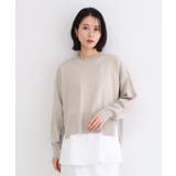 《ツインセット》ワイドニット×裾フレアタンクトップ【洗濯機OK】 | OPAQUE.CLIP | 詳細画像4