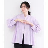 ストライプペプラムデザインブラウス【洗濯機OK】 | OPAQUE.CLIP | 詳細画像26