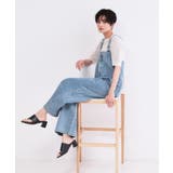 デニムサロペット【洗濯機ＯＫ】 | OPAQUE.CLIP | 詳細画像3 